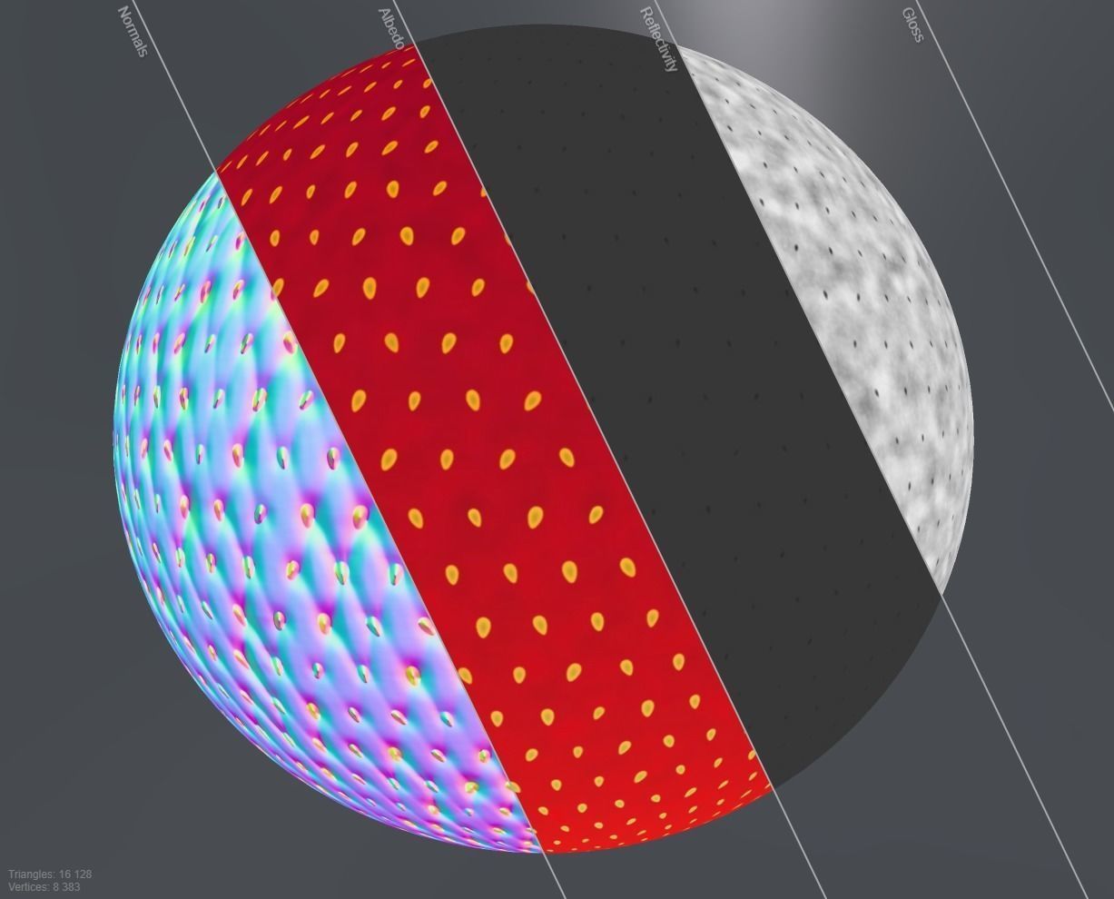 Strawberry PBR seamless material  Texture_4