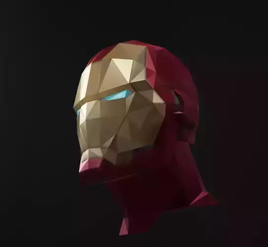 Low poly iron man
