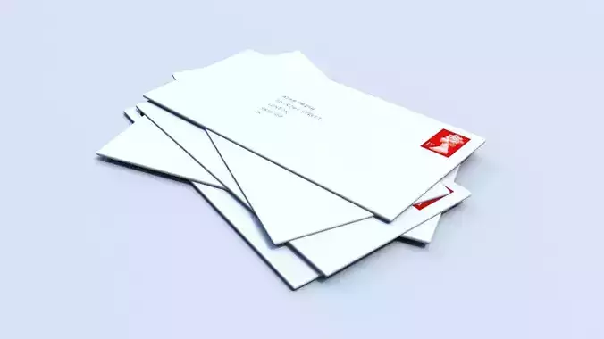 3D UK Mail - Post - Editable PSD Texture included