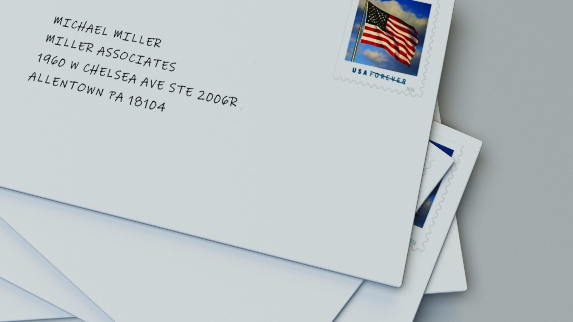 US Mail - Post - Editable PSD Texture included 3D model_4
