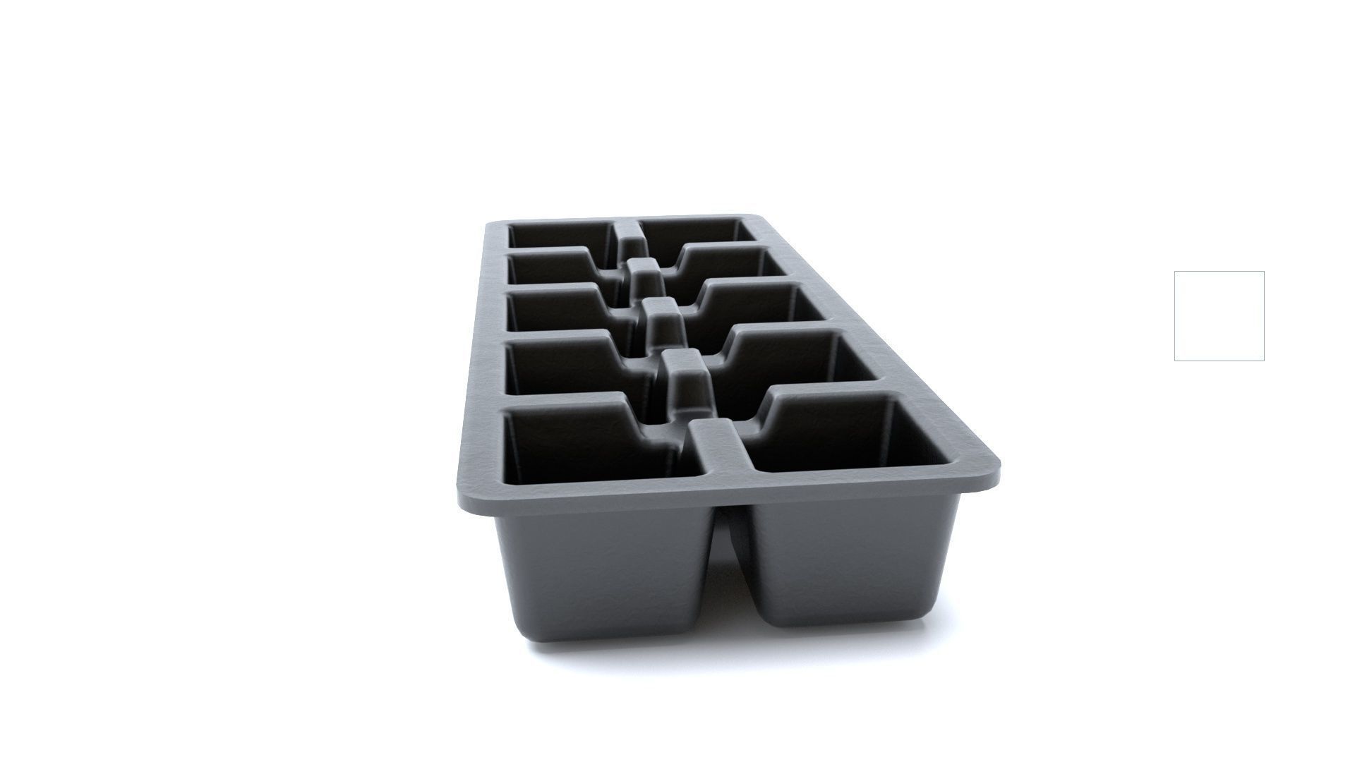 3D Ice Cube Tray - Simple Low Poly 3D Asset 3D model_4