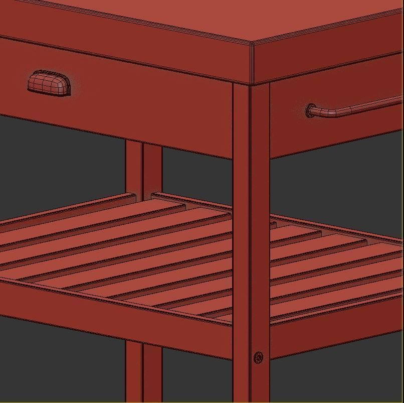 VADHOLMA Kitchen Island and stools  3D model_6