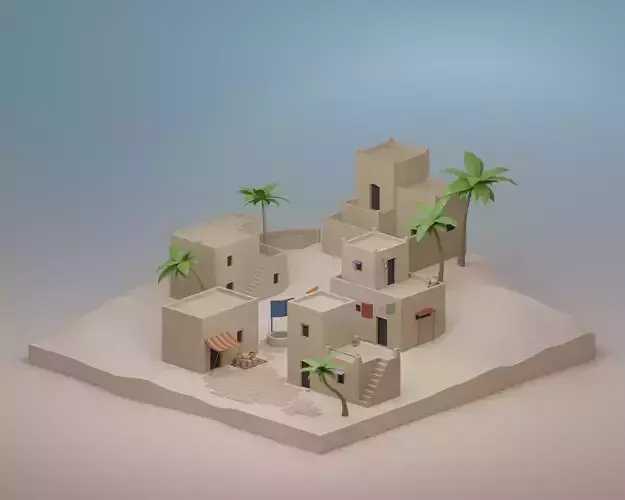 Desert village