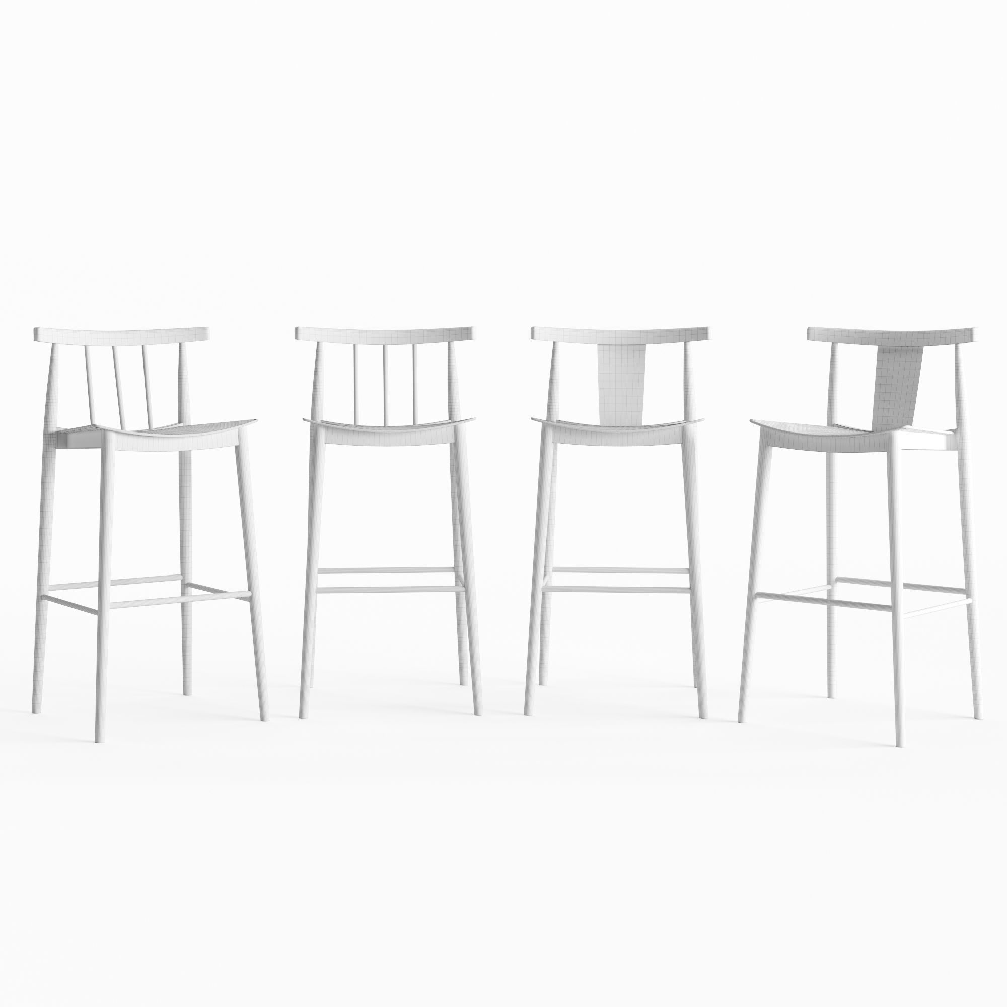 Andreu World Smile Barstools 3D model_6