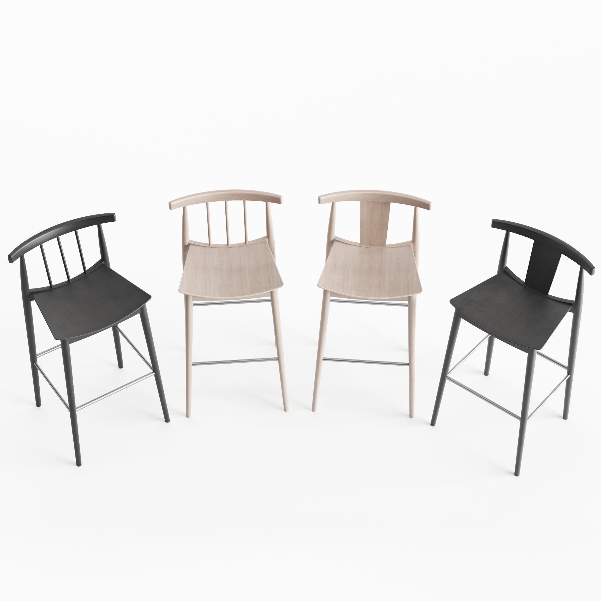 Andreu World Smile Barstools 3D model_1