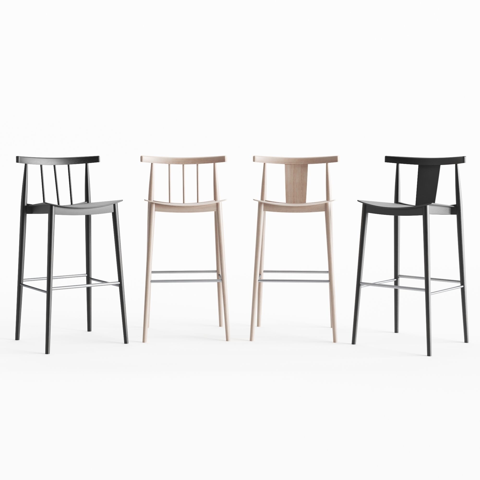 Andreu World Smile Barstools 3D model_0