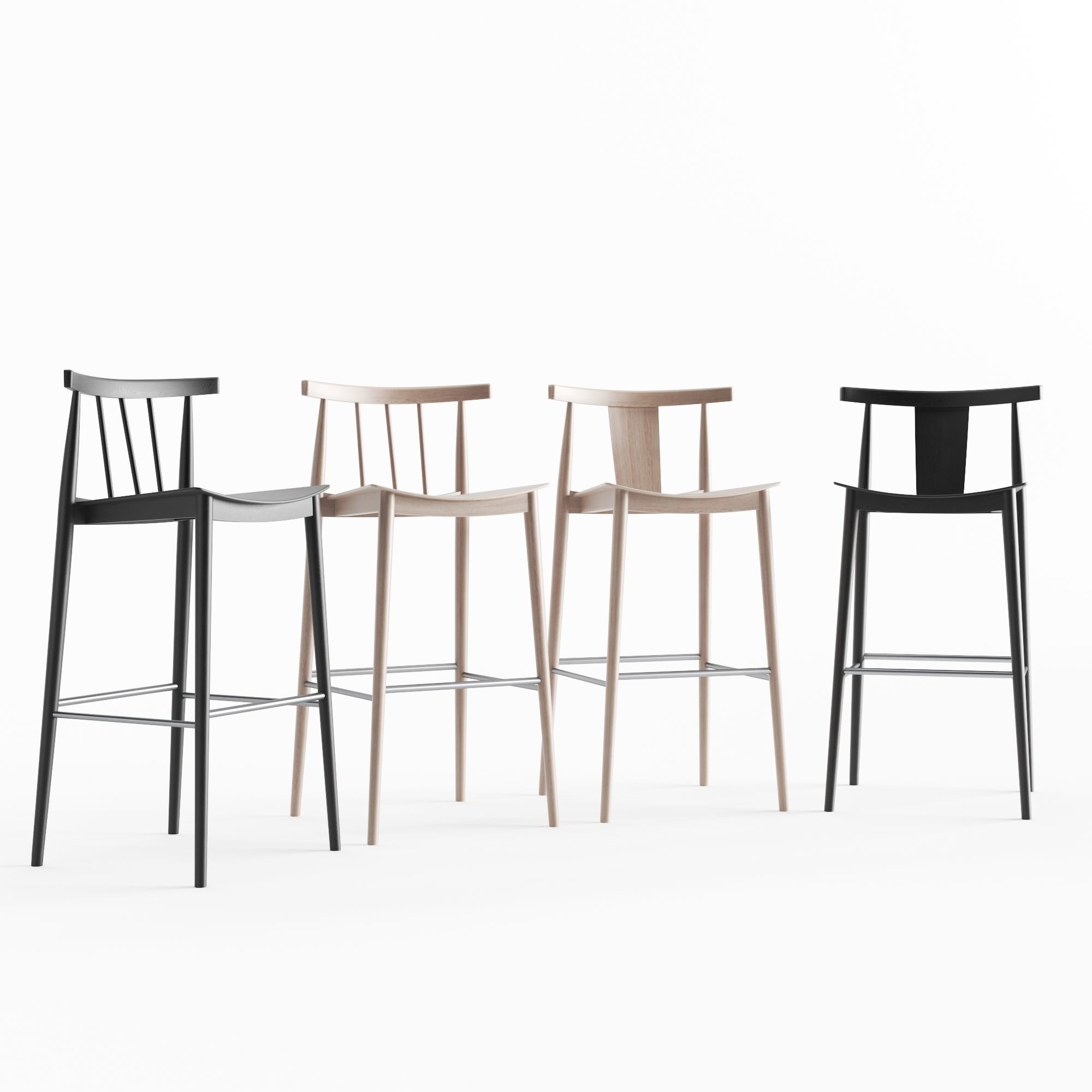 Andreu World Smile Barstools 3D model_2