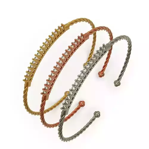 Diamond bracelet round