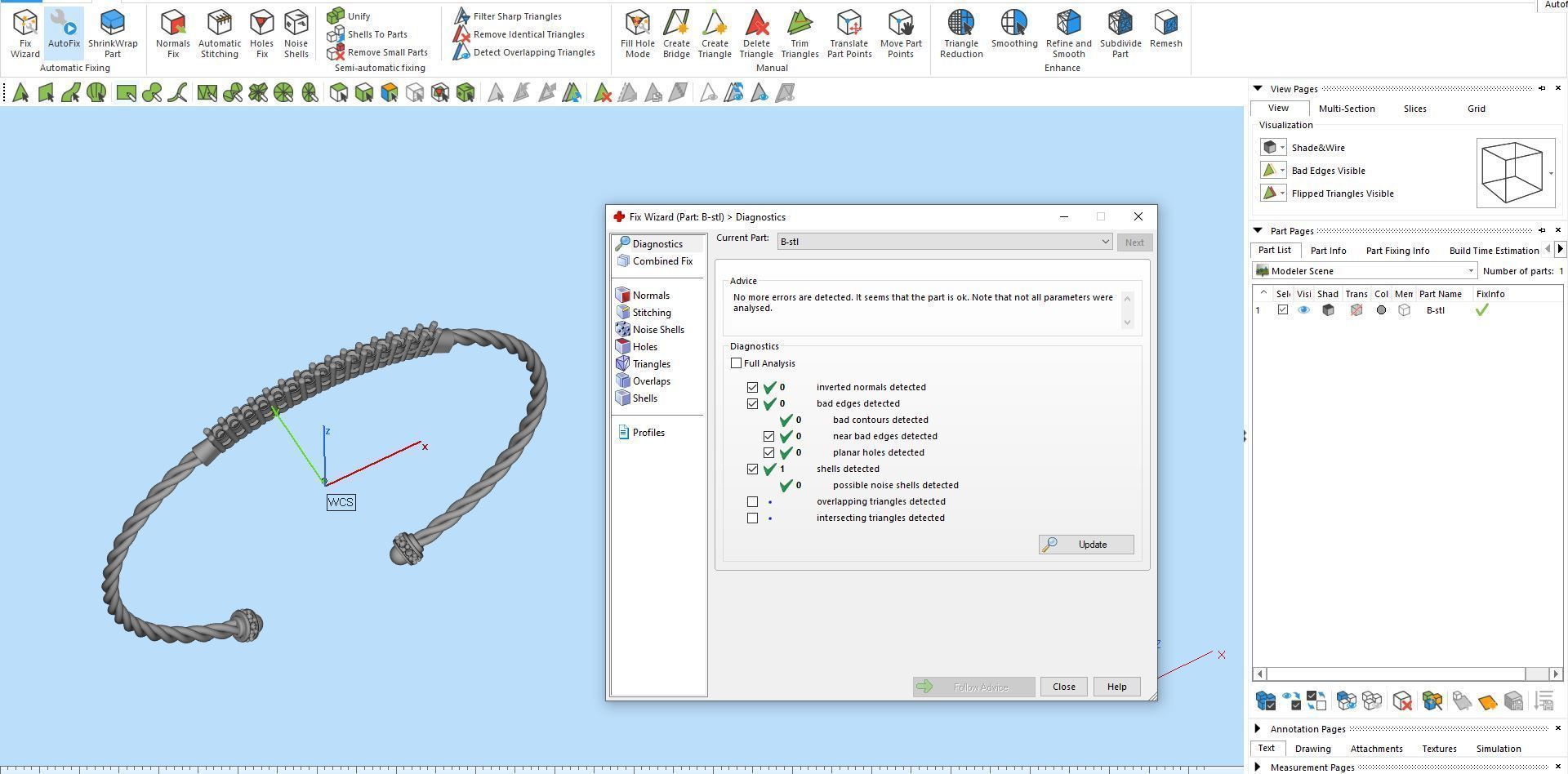 Diamond bracelet round 3D print model_9