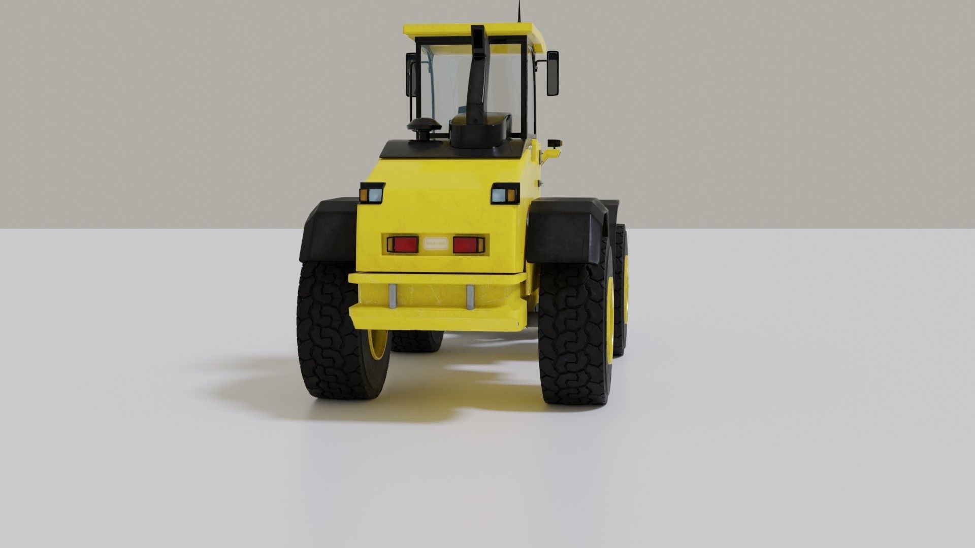 Wheel loader Low-poly 3D model_16