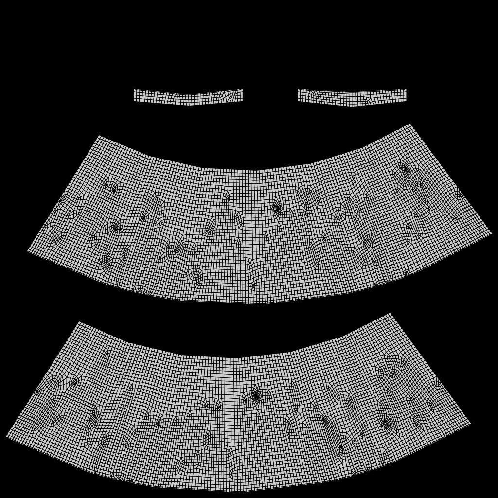 Plaid Pleated Mini Skirt - school uniform skirt Low-poly 3D model_6