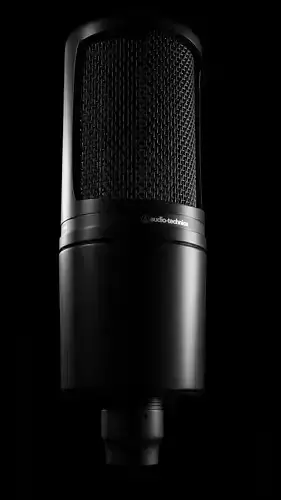 Audio-Technica AT-2020 Microphone with Decals 3D model