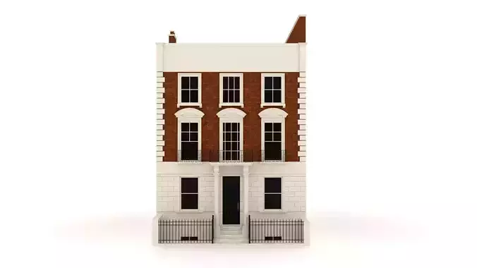London Town House - Building - 3D Asset