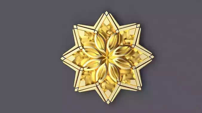 rosette dekor 3D model