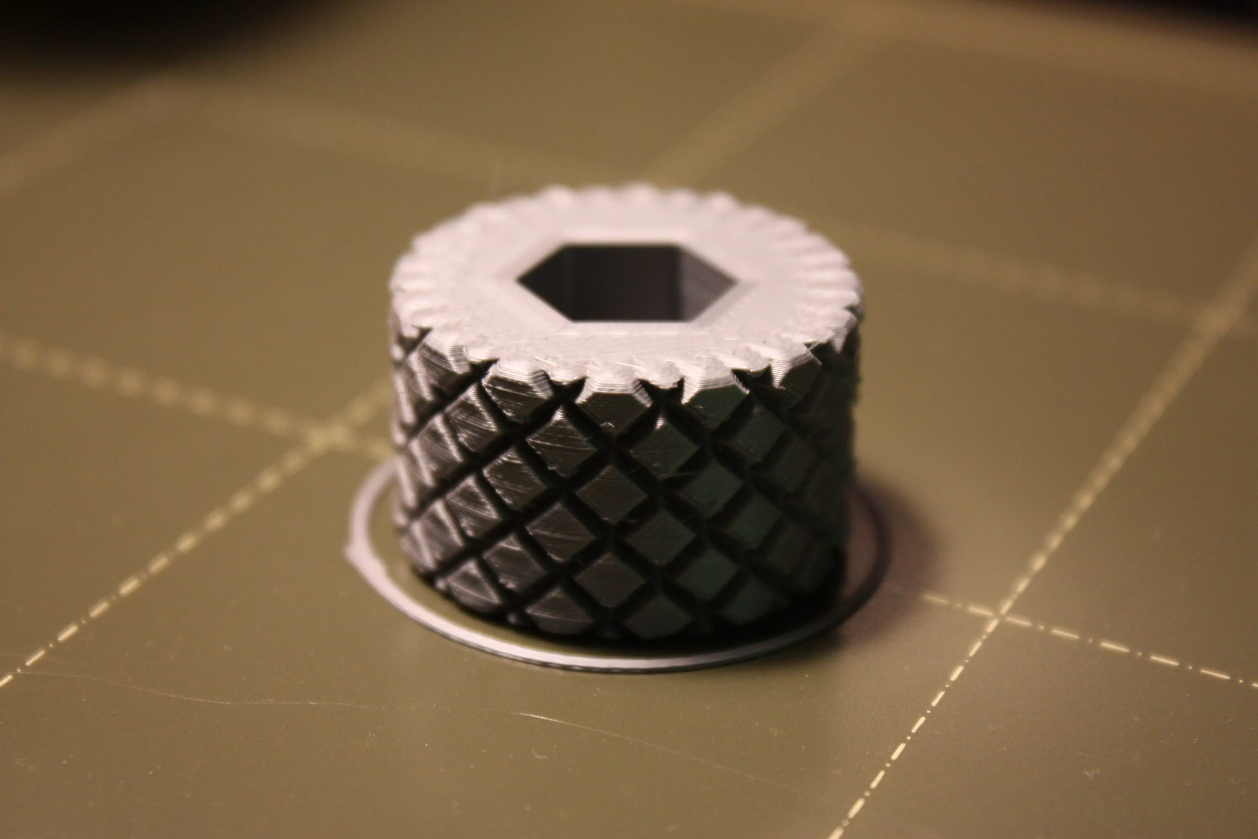 Knob with hex nut M6 M8 M10 3D print model_0