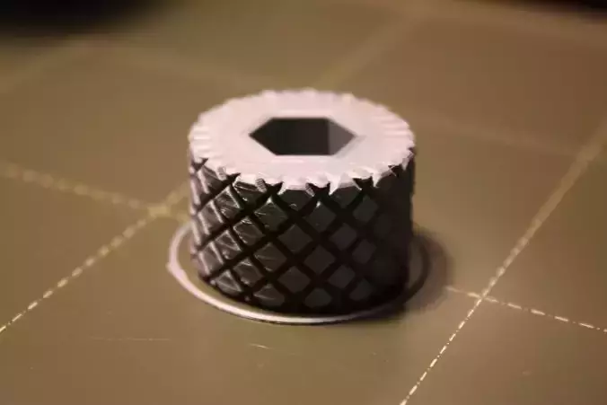 Knob with hex nut M6 M8 M10 3D print model