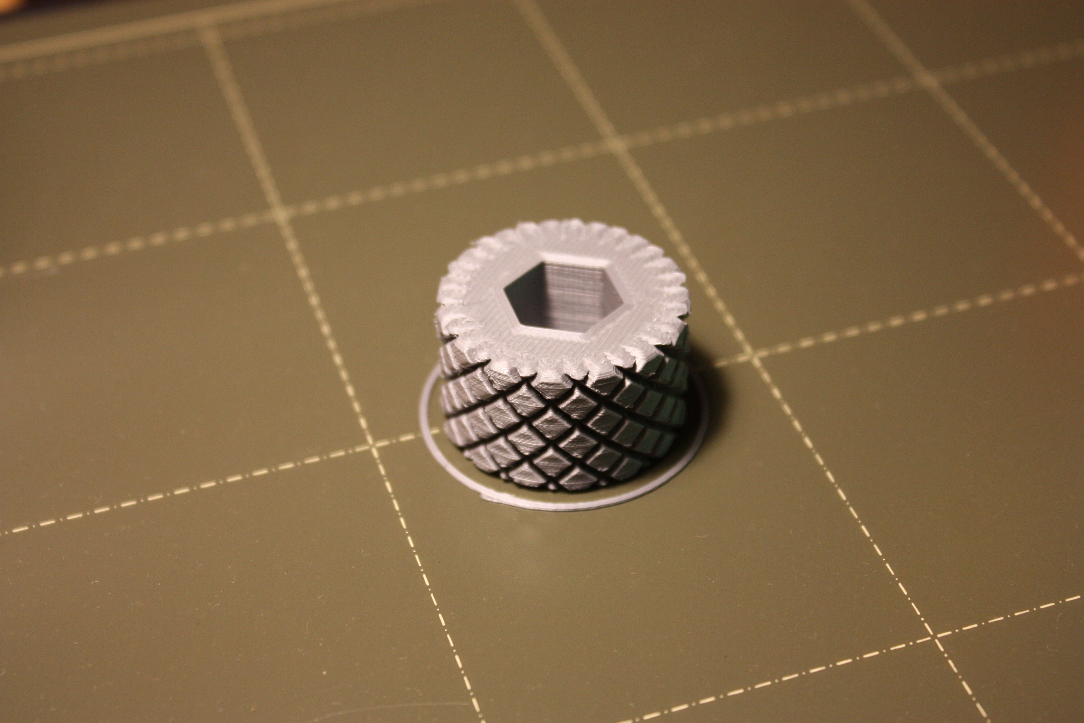 Knob with hex nut M6 M8 M10 3D print model_1