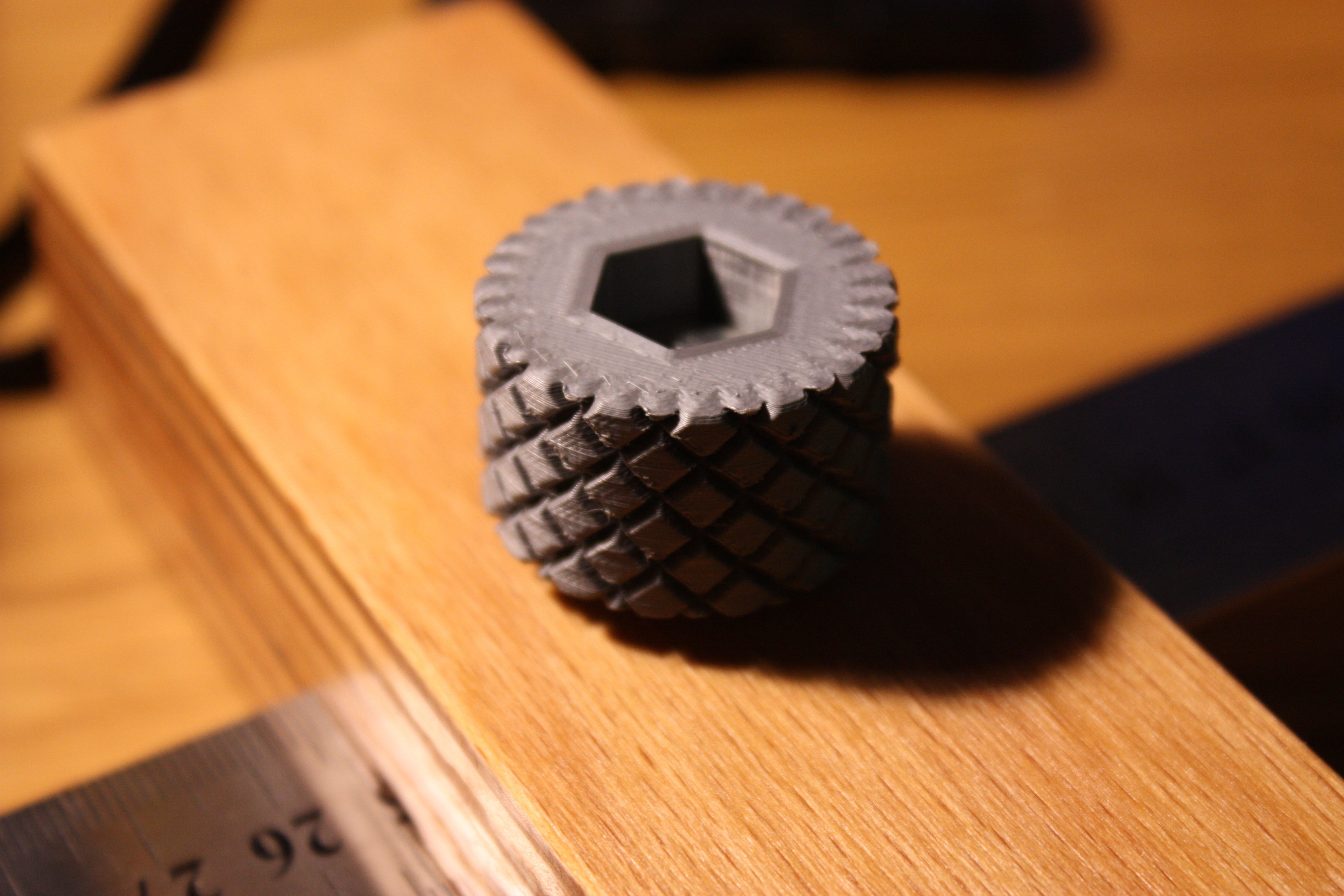 Knob with hex nut M6 M8 M10 3D print model_6