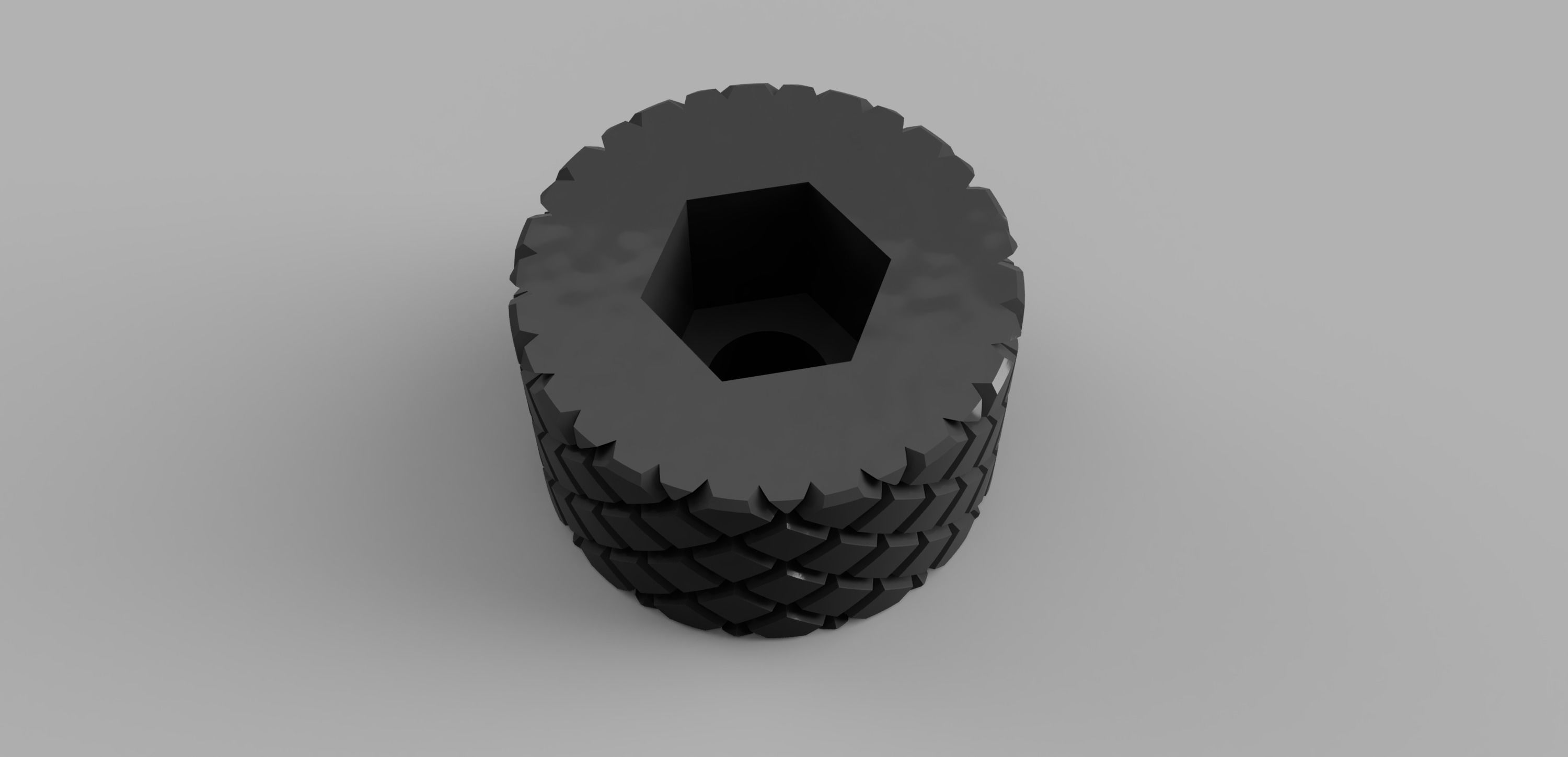 Knob with hex nut M6 M8 M10 3D print model_3