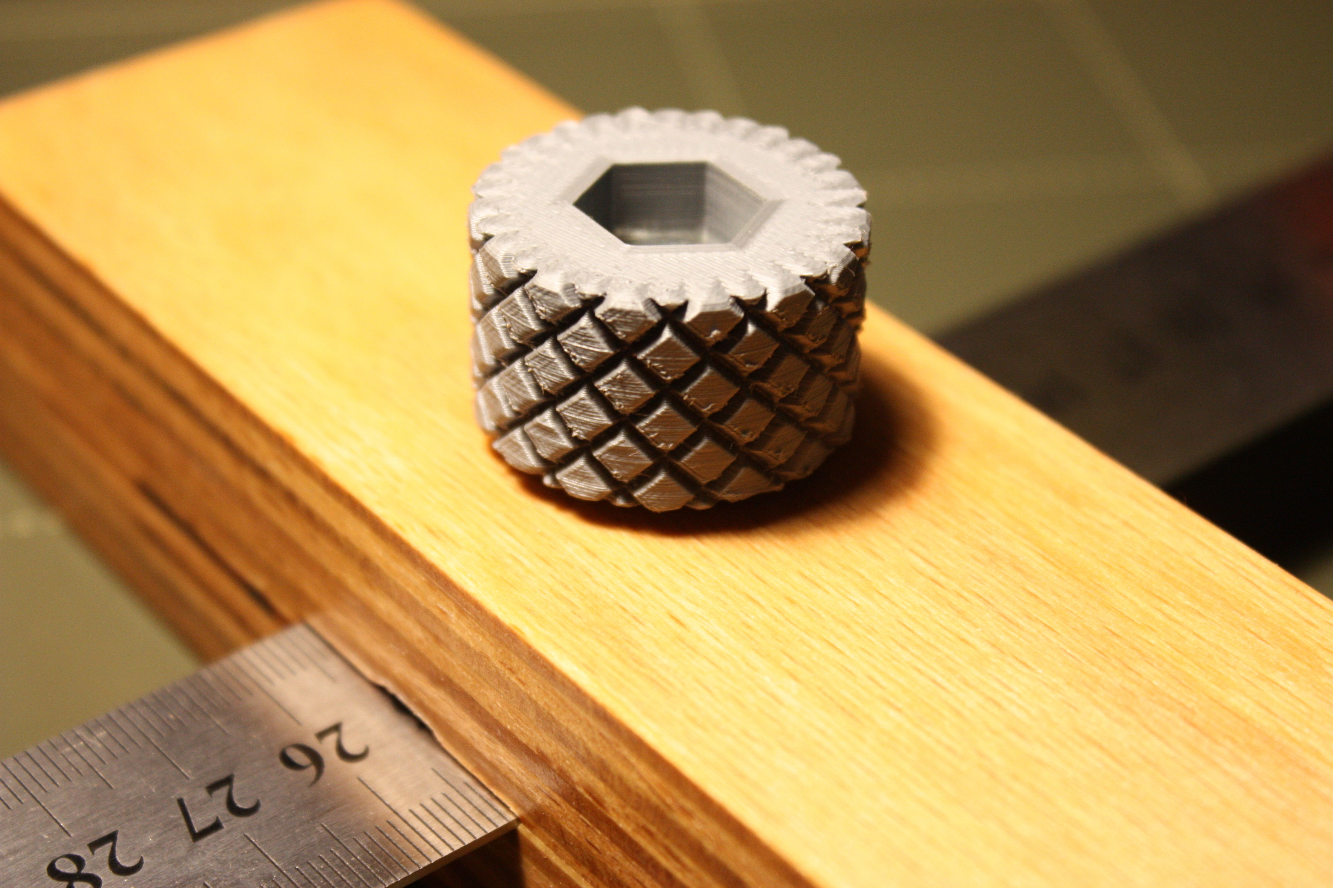 Knob with hex nut M6 M8 M10 3D print model_5