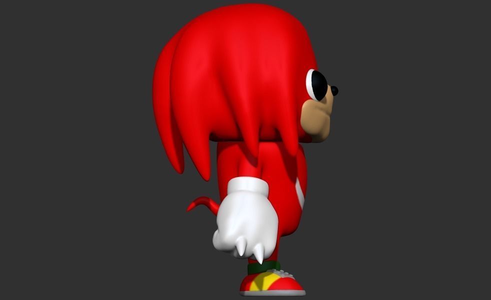 Knuckles Funko Pop 3D print model_3