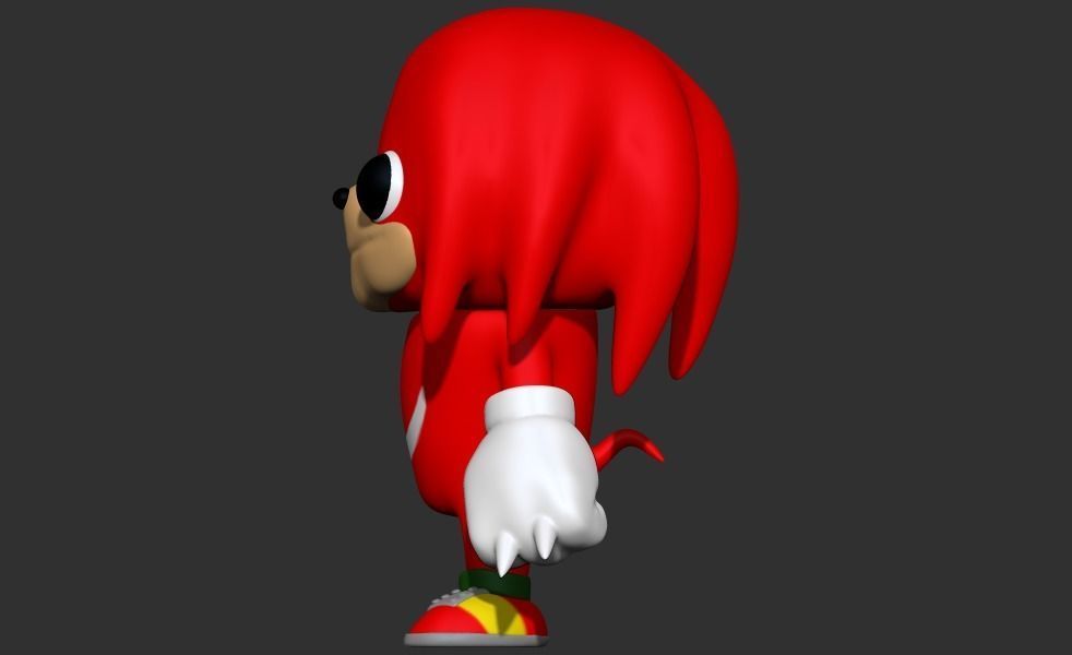 Knuckles Funko Pop 3D print model_5