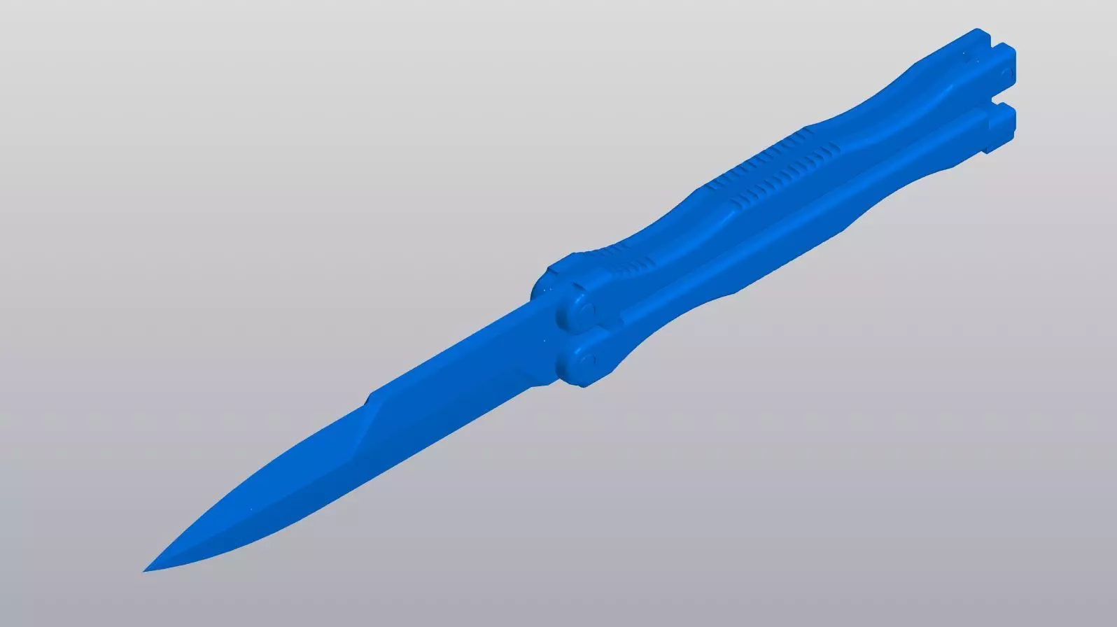 Butterfly knife 3D print model