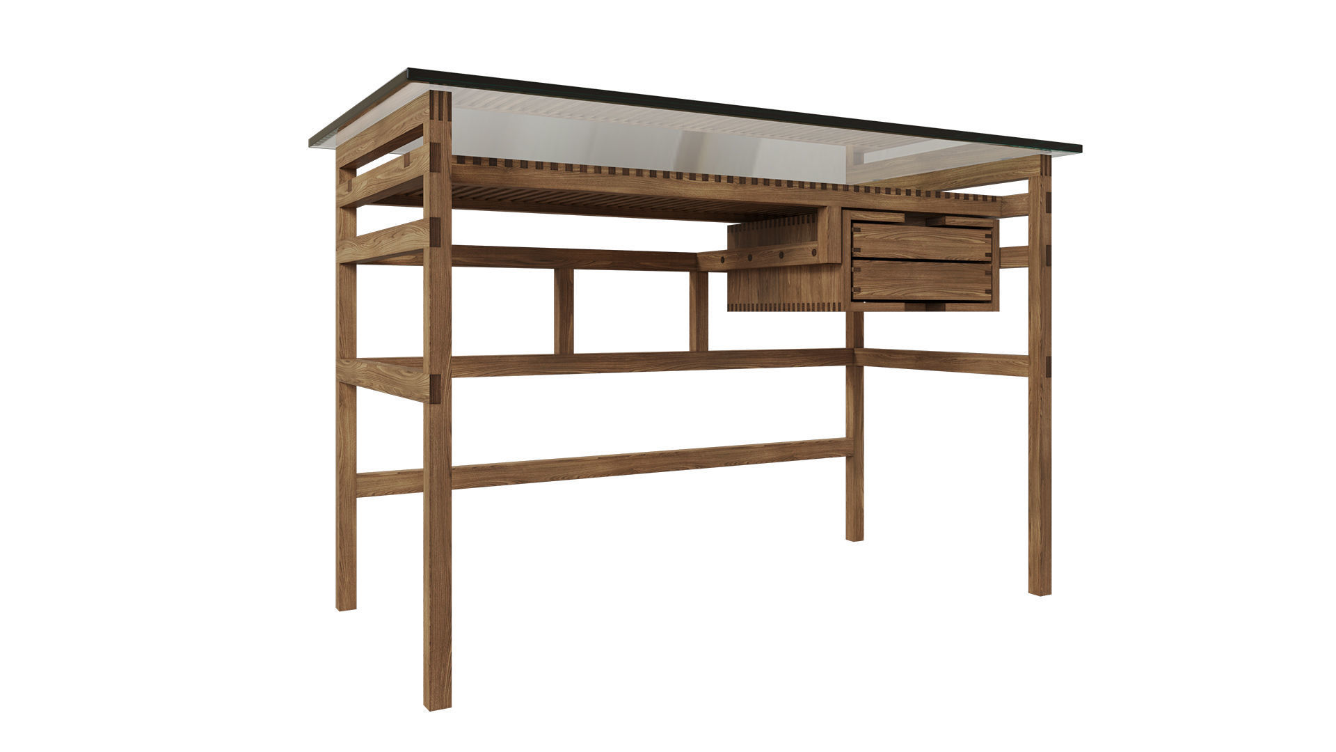 Desk Table Designed By Szenegestell 3D model_3