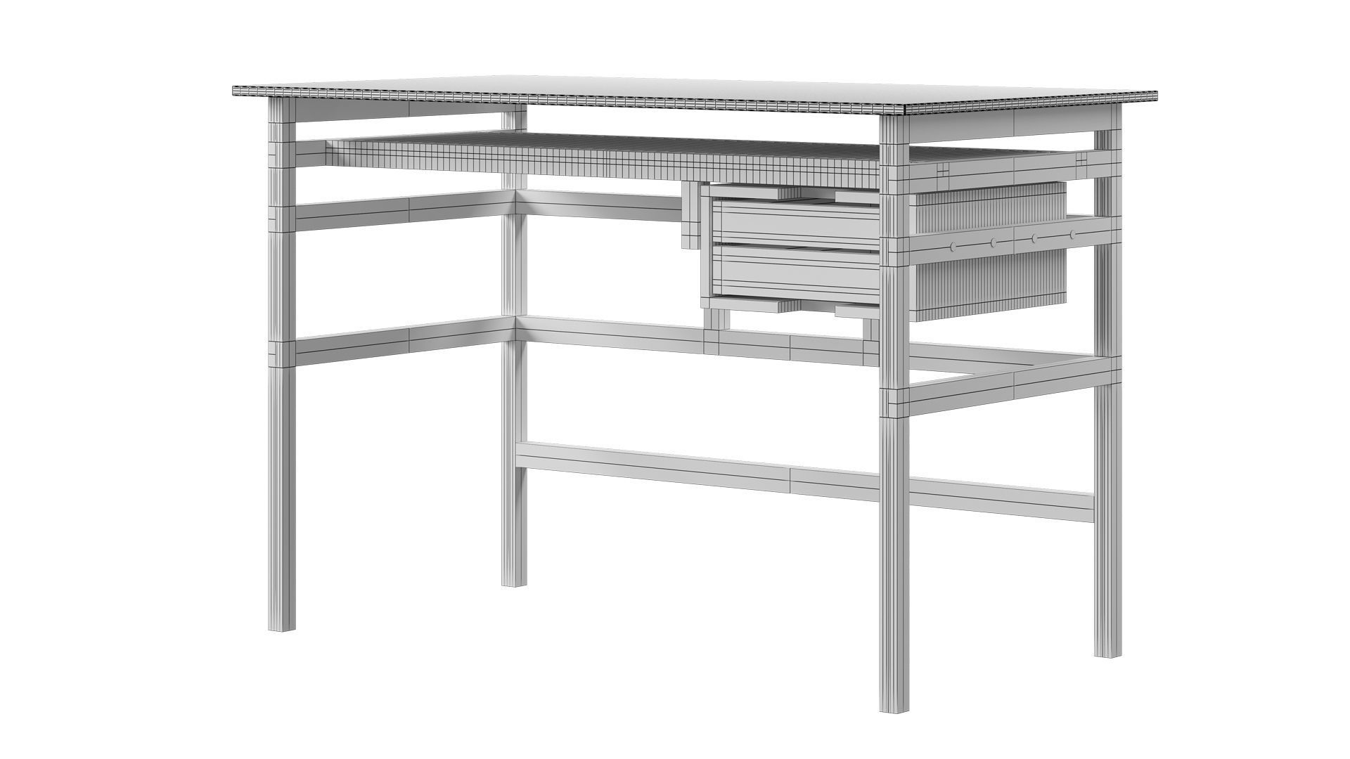 Desk Table Designed By Szenegestell 3D model_1