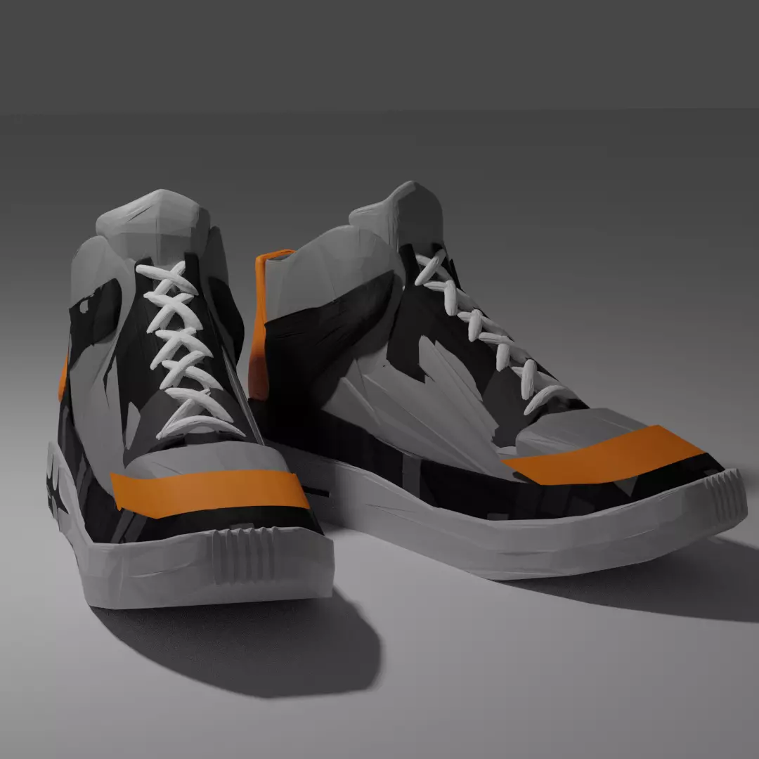 Shoes Converse 3D model  Free low-poly 3D model_0