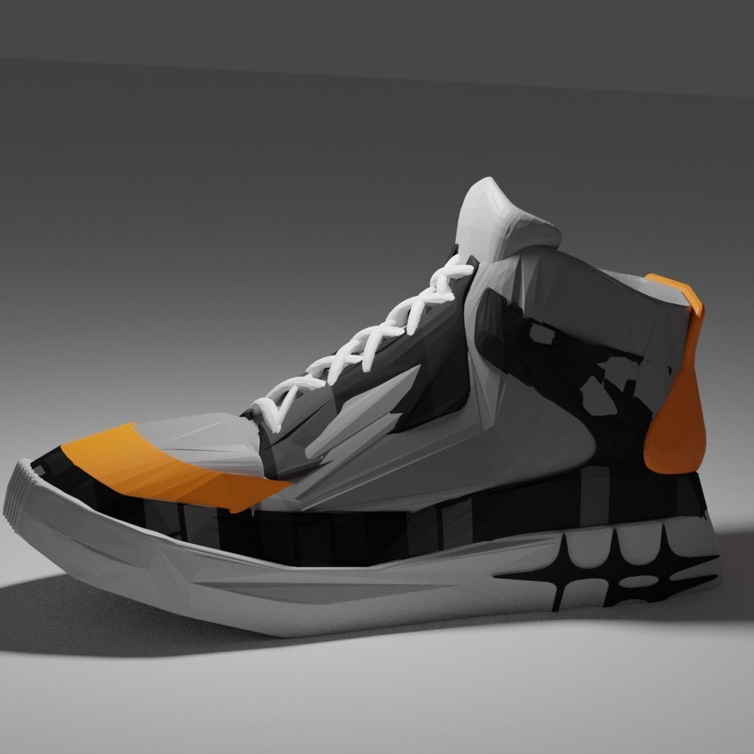Shoes Converse 3D model  Free low-poly 3D model_1