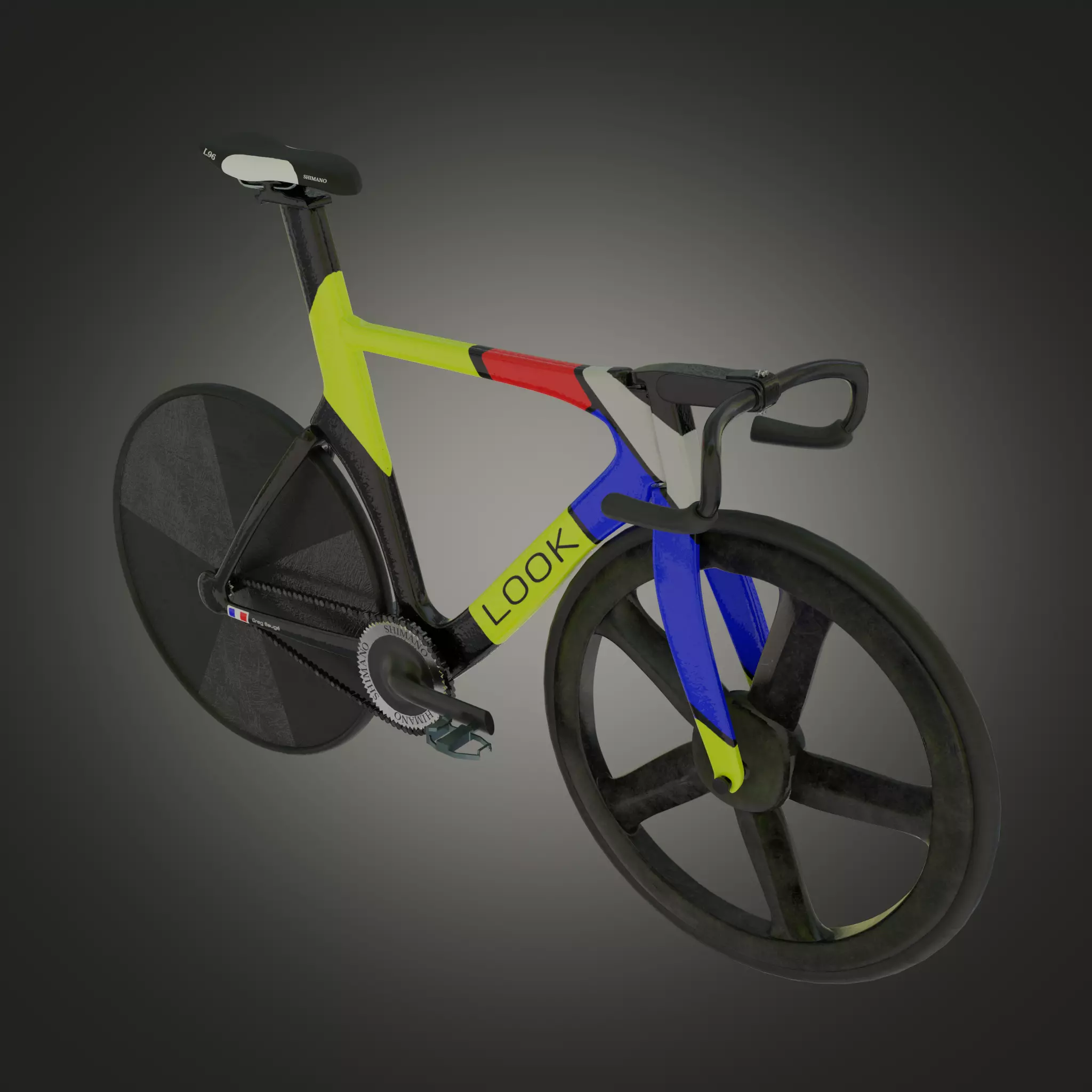 Bicycle Look L96 Low-poly 3D model