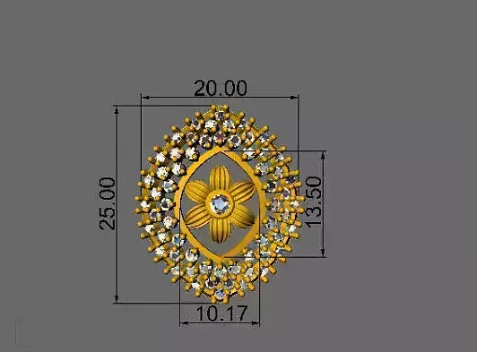 diamond gold pendant