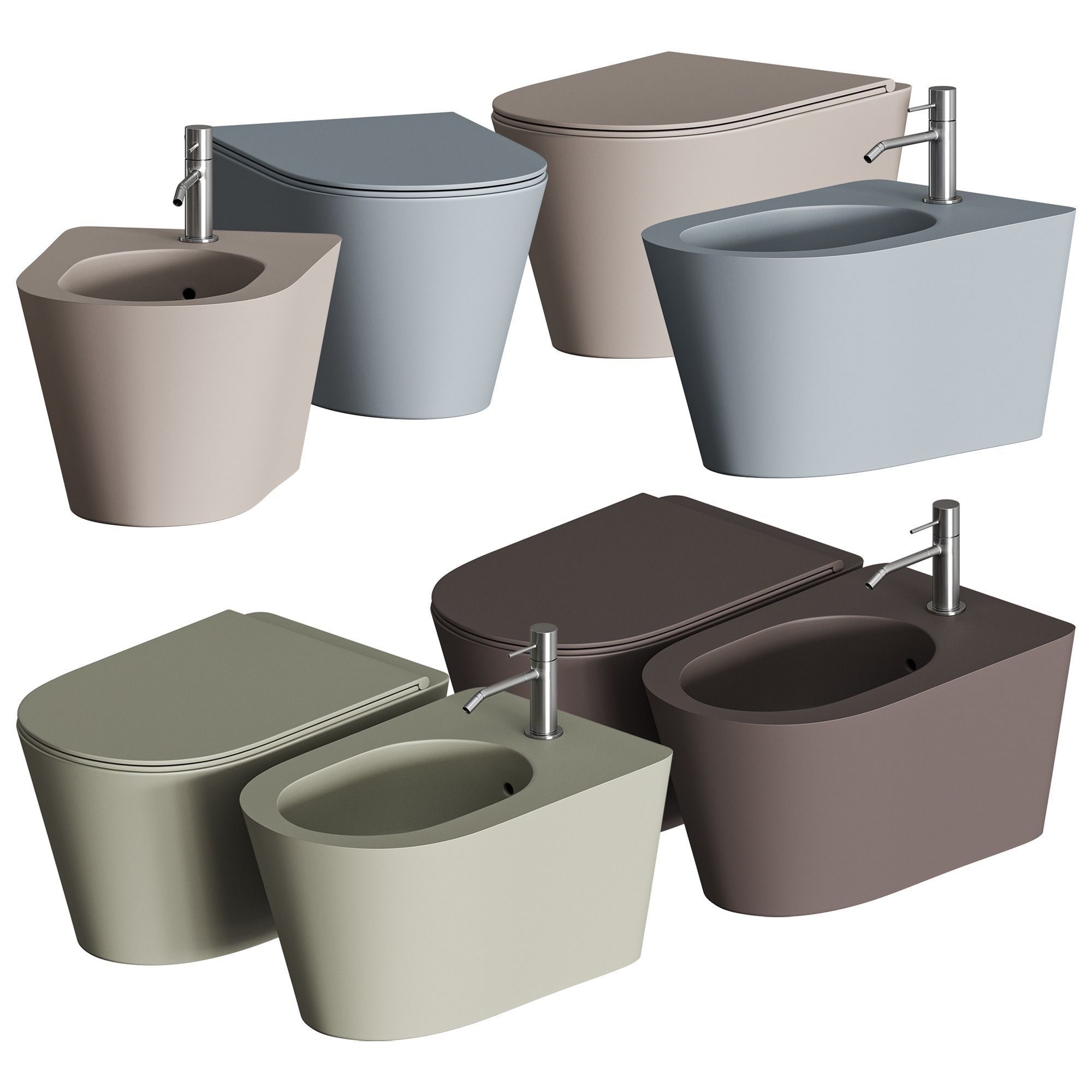 Alice Ceramica HIDE ROUND WC 3D model_2