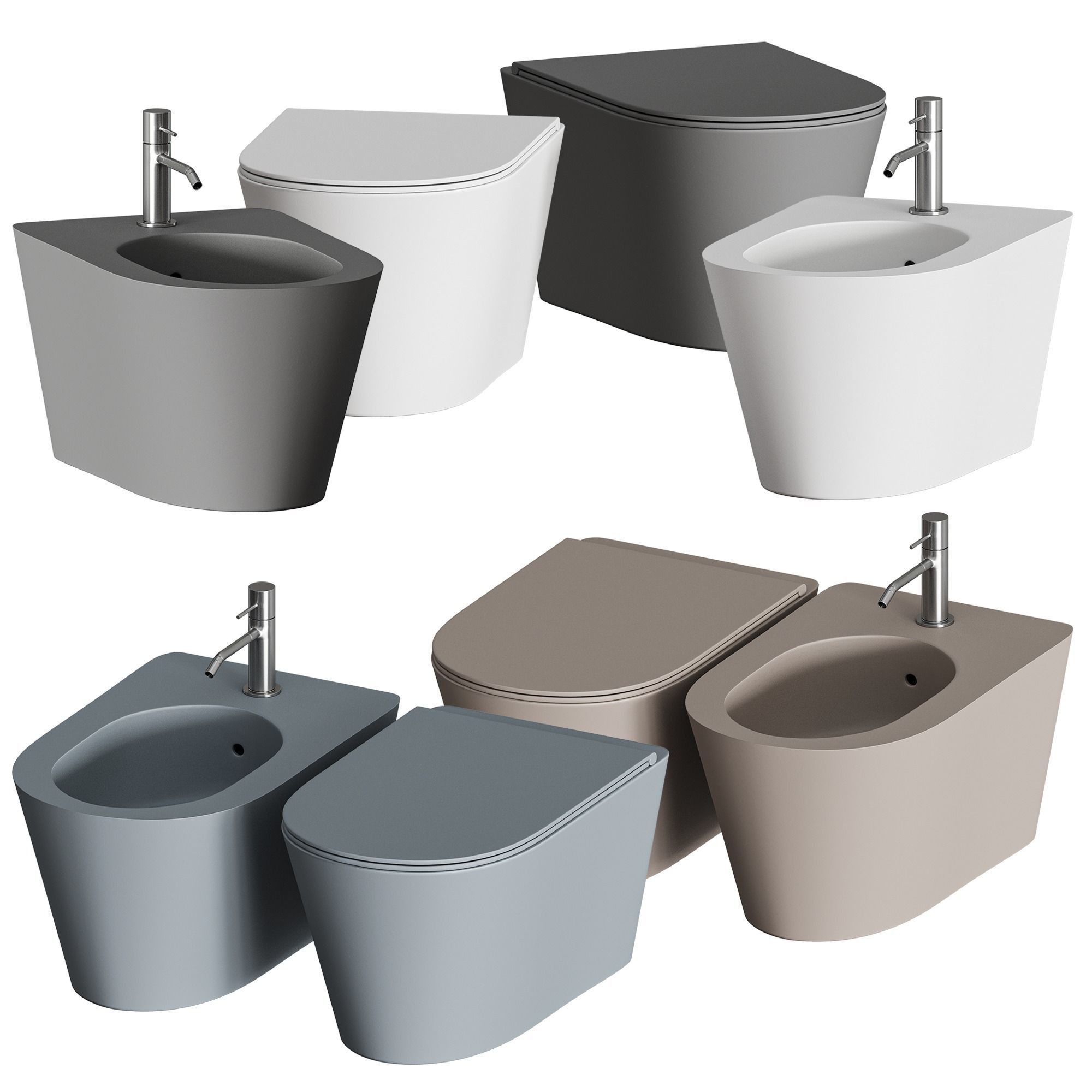 Alice Ceramica HIDE ROUND WC 3D model_1