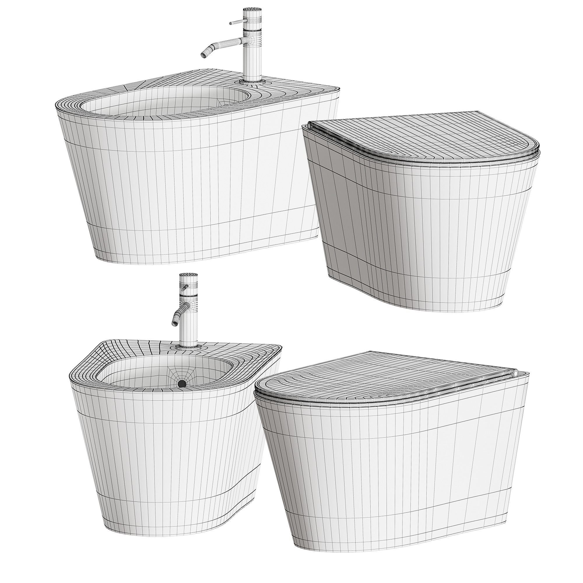 Alice Ceramica HIDE ROUND WC 3D model_4