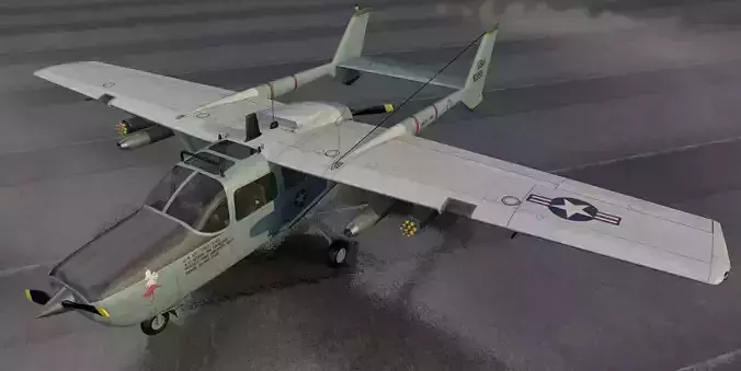 Cessna O-2A Skymaster 3D model