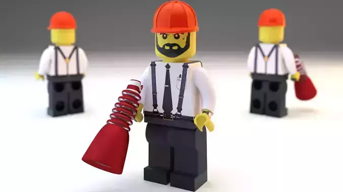 Lego Chief Worker 3D model