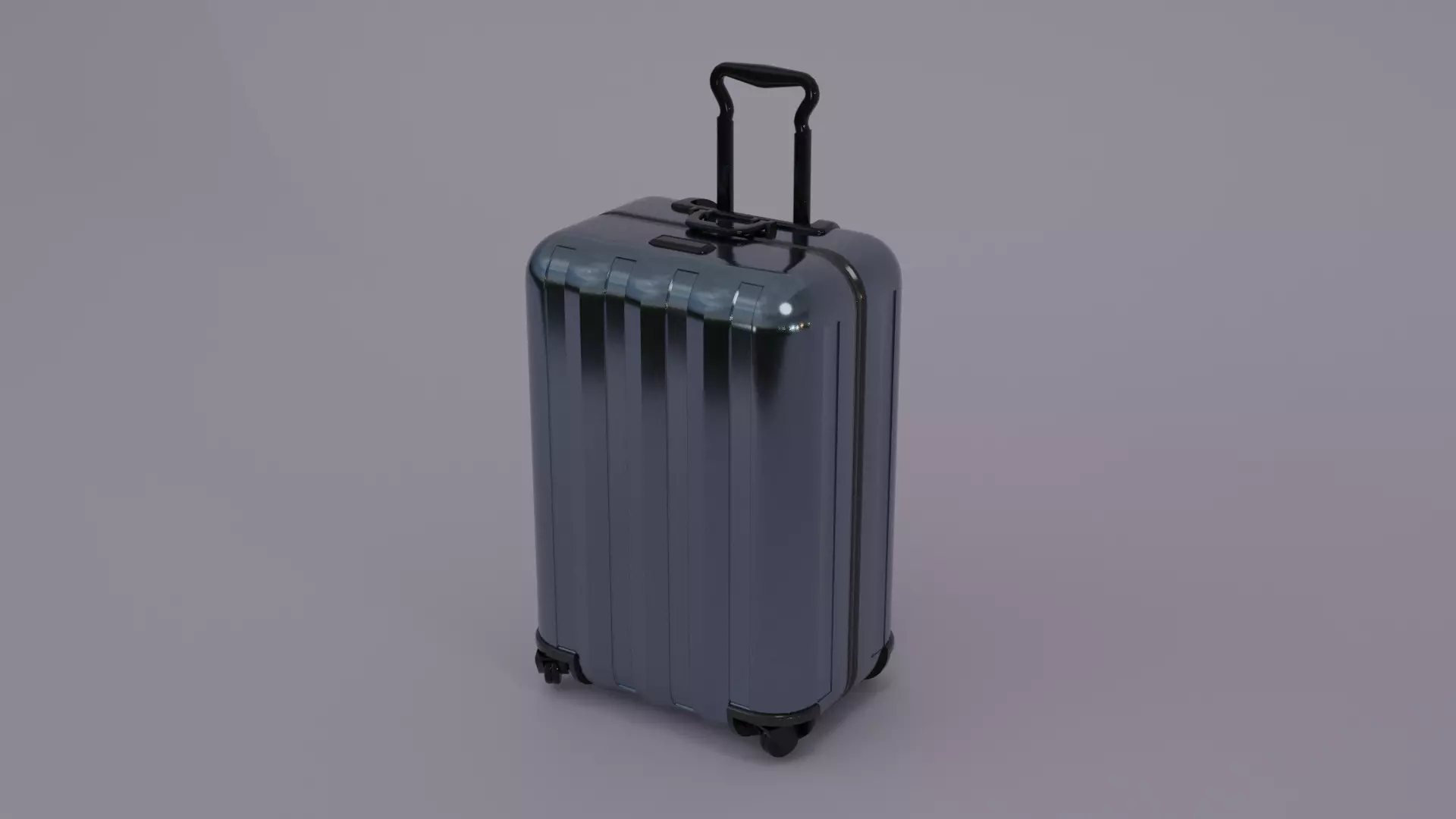 Baggage suitcase on wheels Free 3D model_0