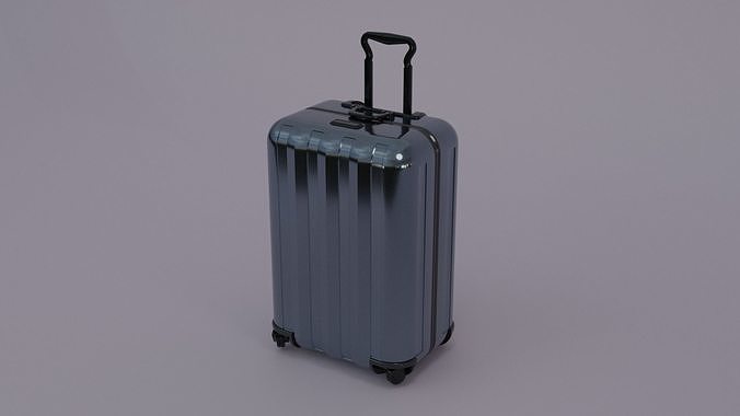 Baggage suitcase on wheels Free 3D model
