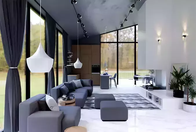 Mnimalist Interior Scene