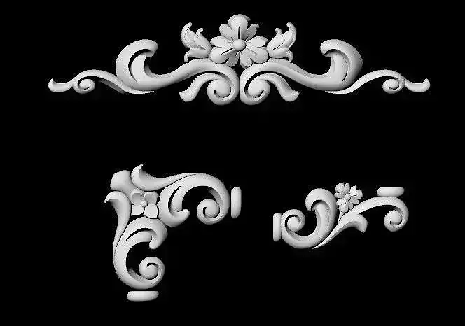 Central decor ornament for furniture  