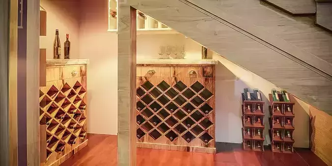 Wine Cabinate 3D model