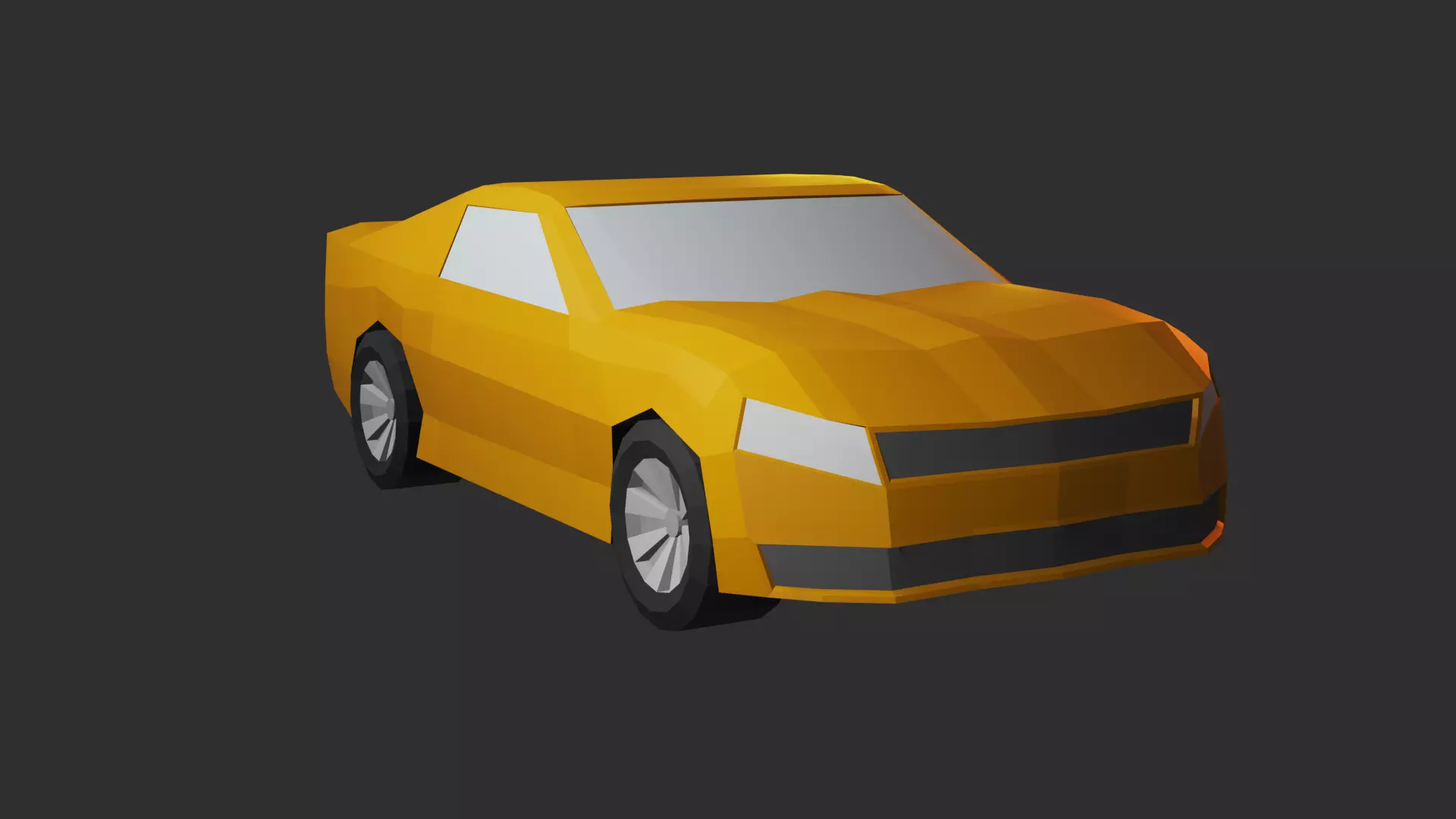 Low Poly Car chevrolet camaro Free 3D model_0