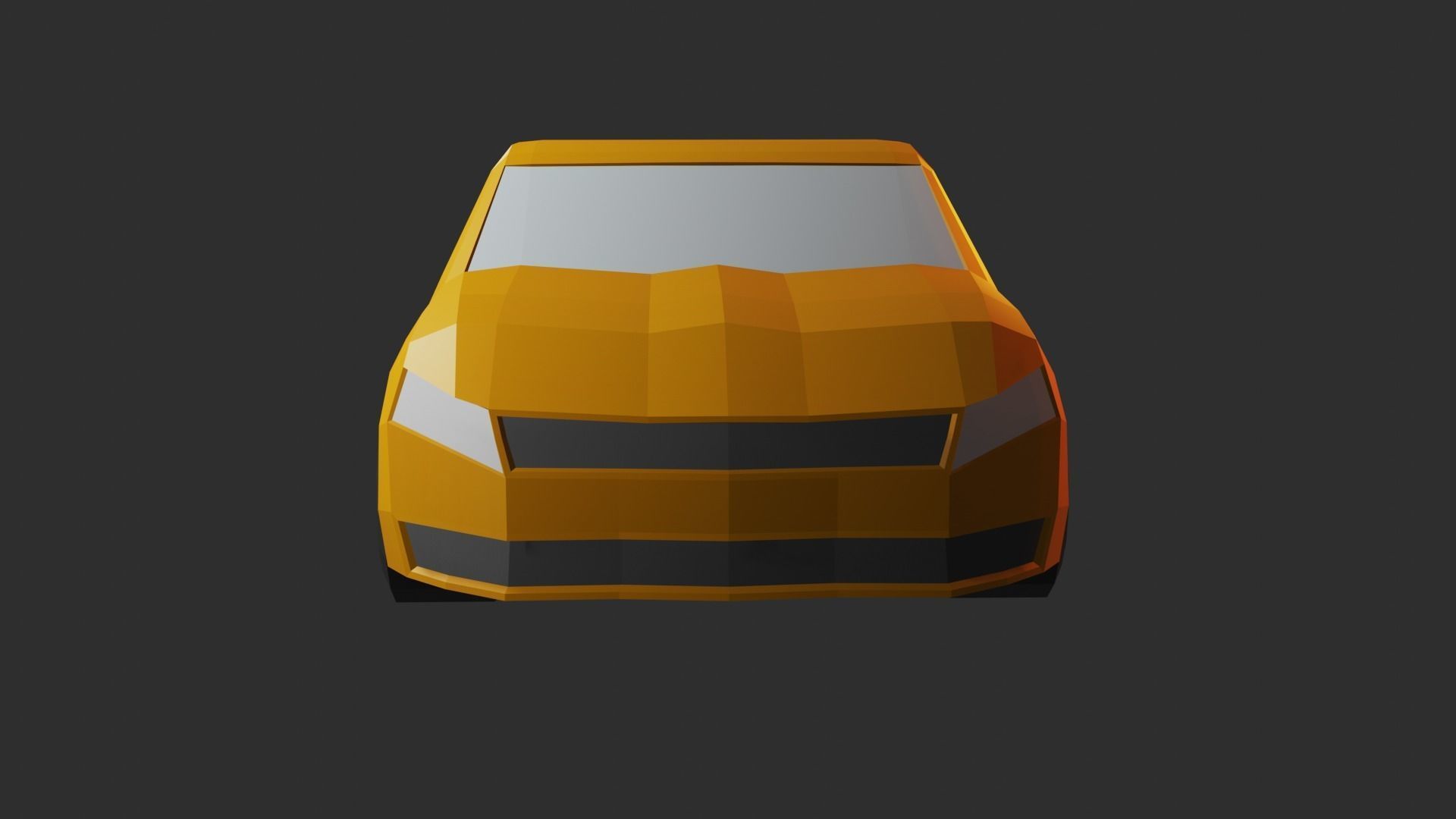 Low Poly Car chevrolet camaro Free 3D model_2