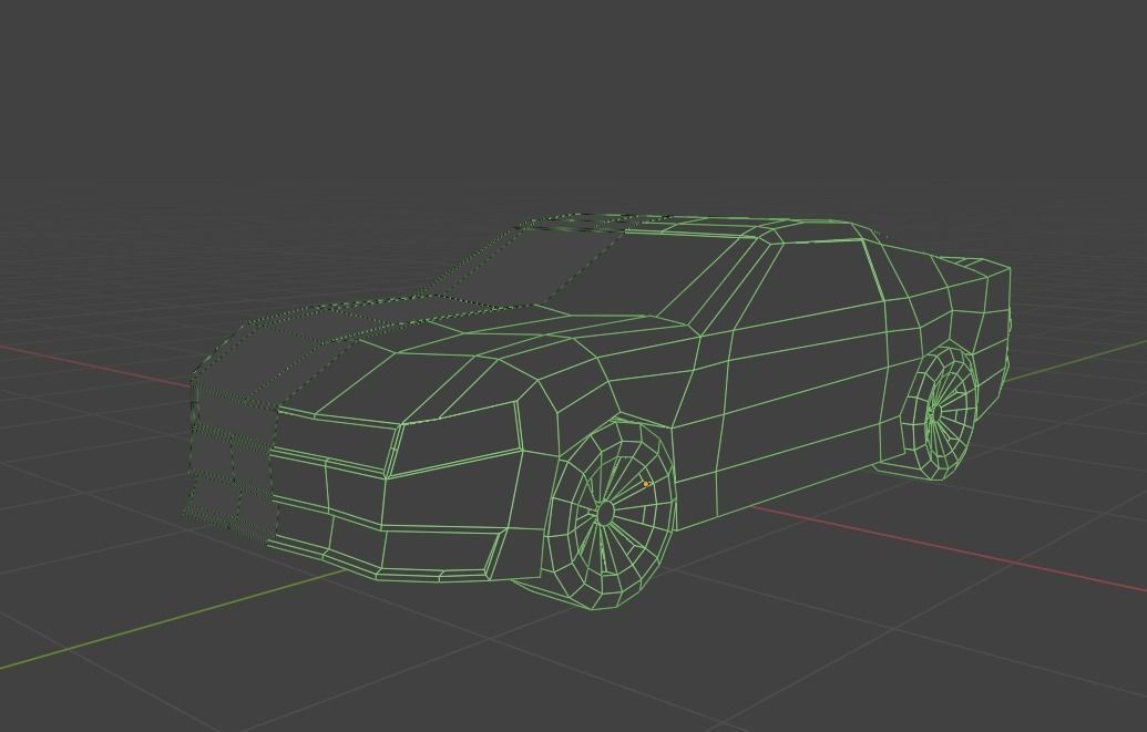 Low Poly Car chevrolet camaro Free 3D model_5