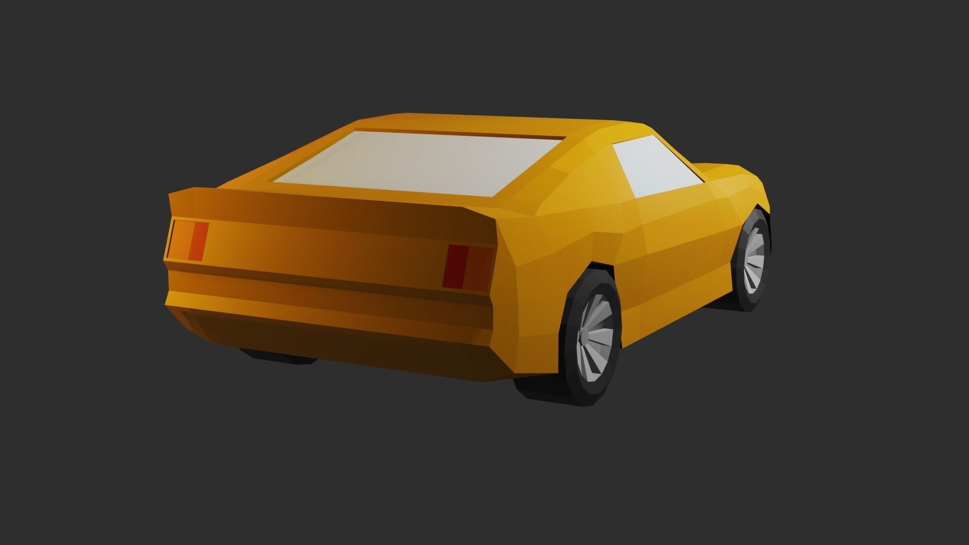 Low Poly Car chevrolet camaro Free 3D model_1