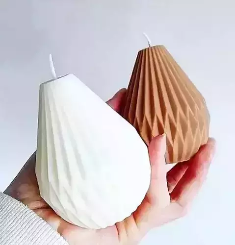 Origami candle 3D mould
