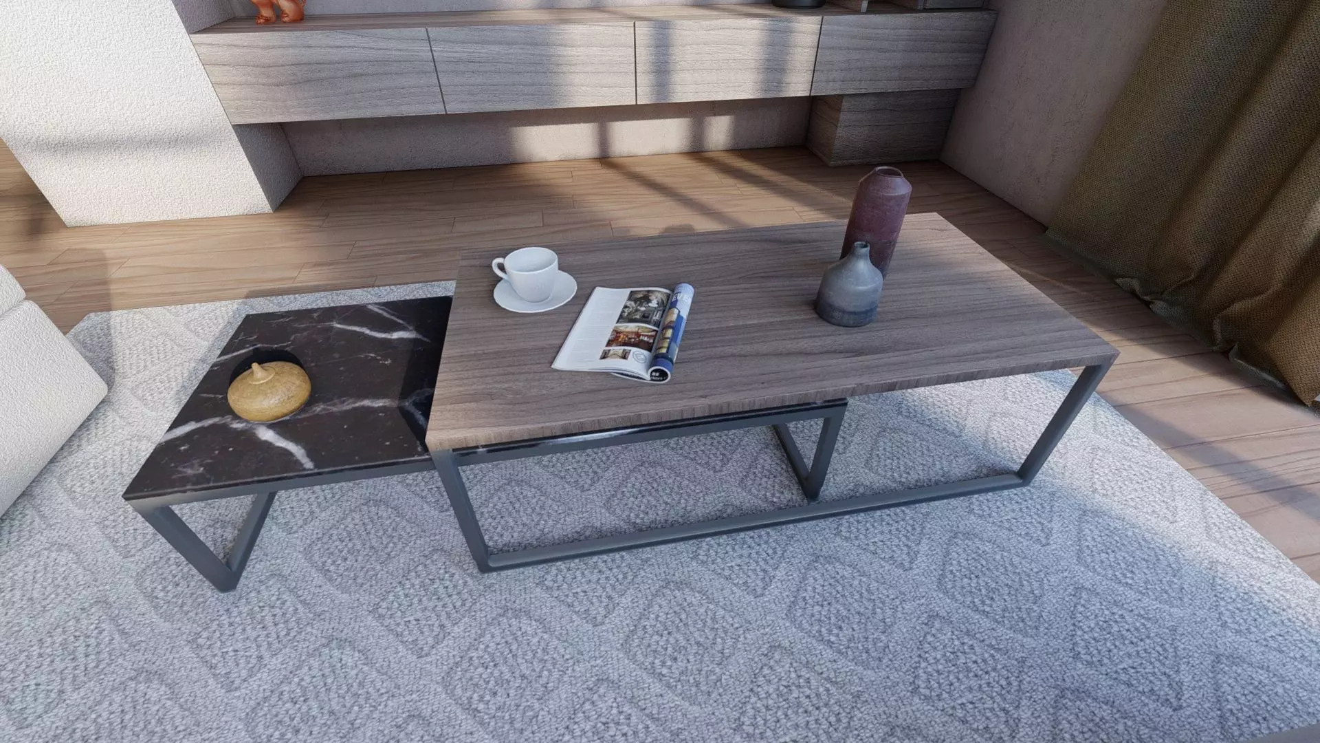 Coffee table Free 3D model_0