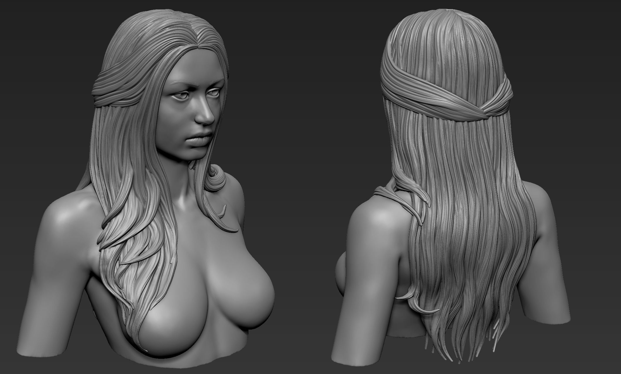 Hair 52 3D model_1